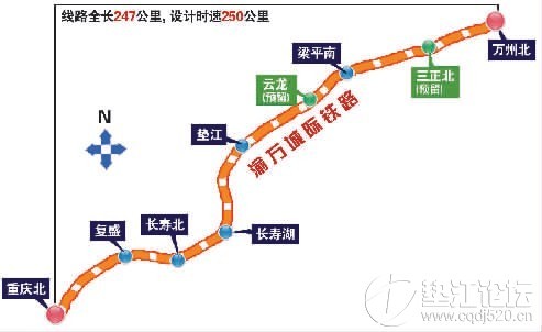 渝万铁路垫江段今日实拍