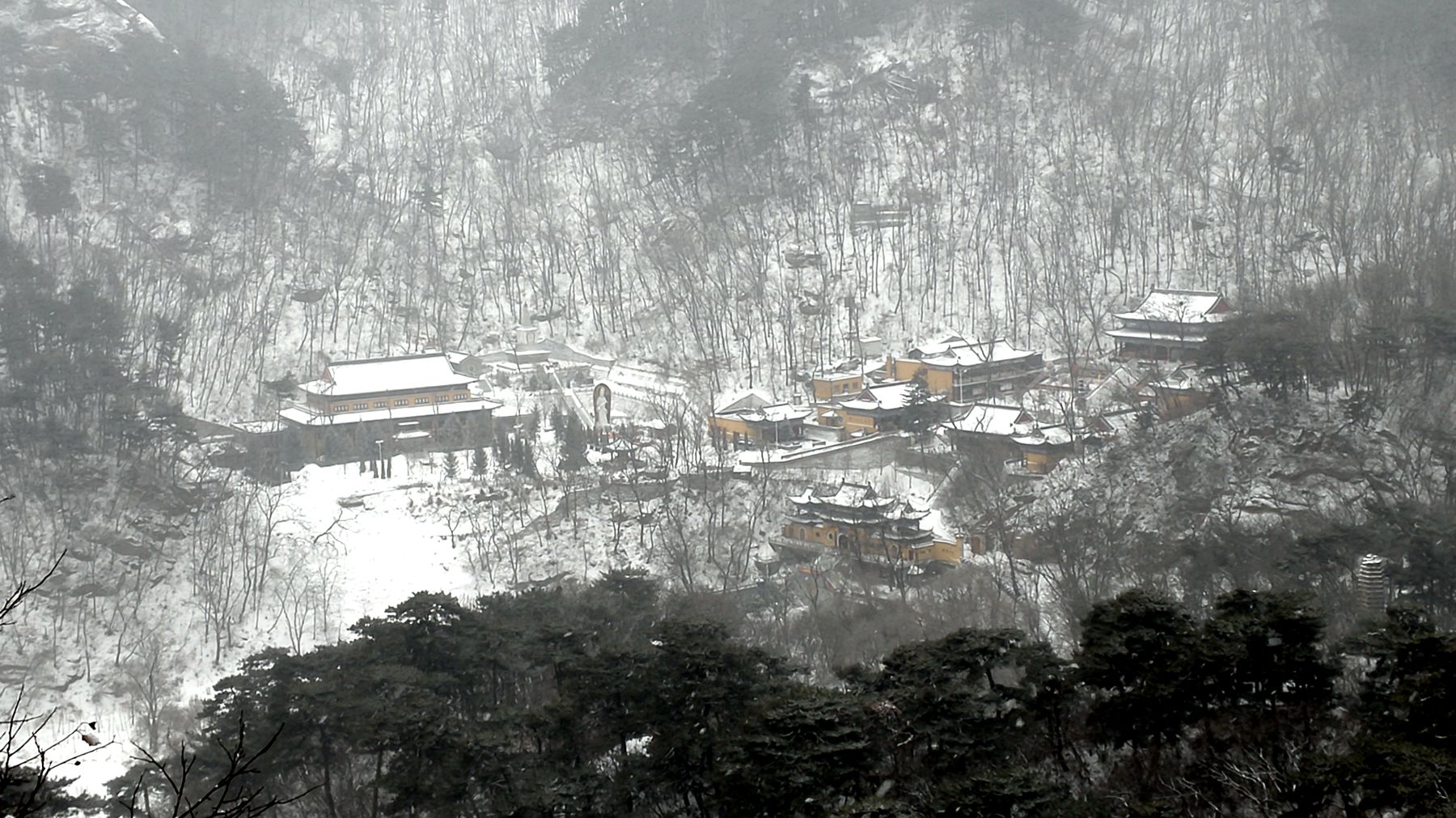 千山雪景(手机拍摄)