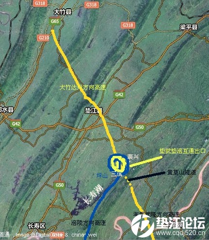 大竹到垫江高速规划图图片